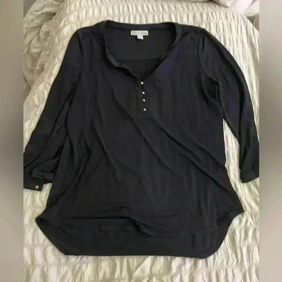 DANA BUCHMAN - black tunic, size small - Picture 4 of 4
